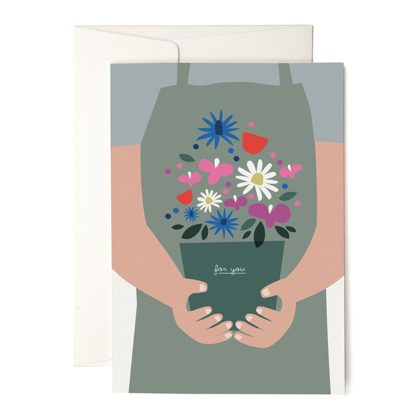 Flower Pot Grusskarte