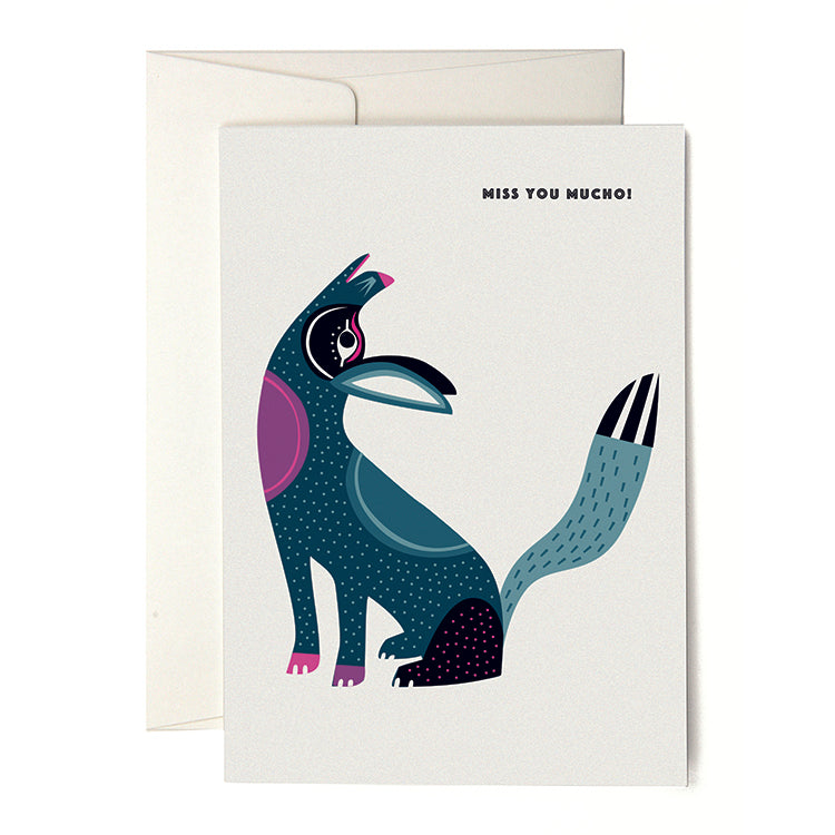 VIVA Coyote Greeting card