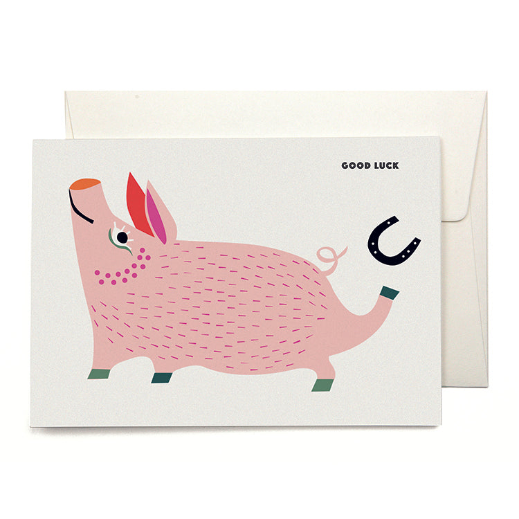 VIVA Pig Greeting card