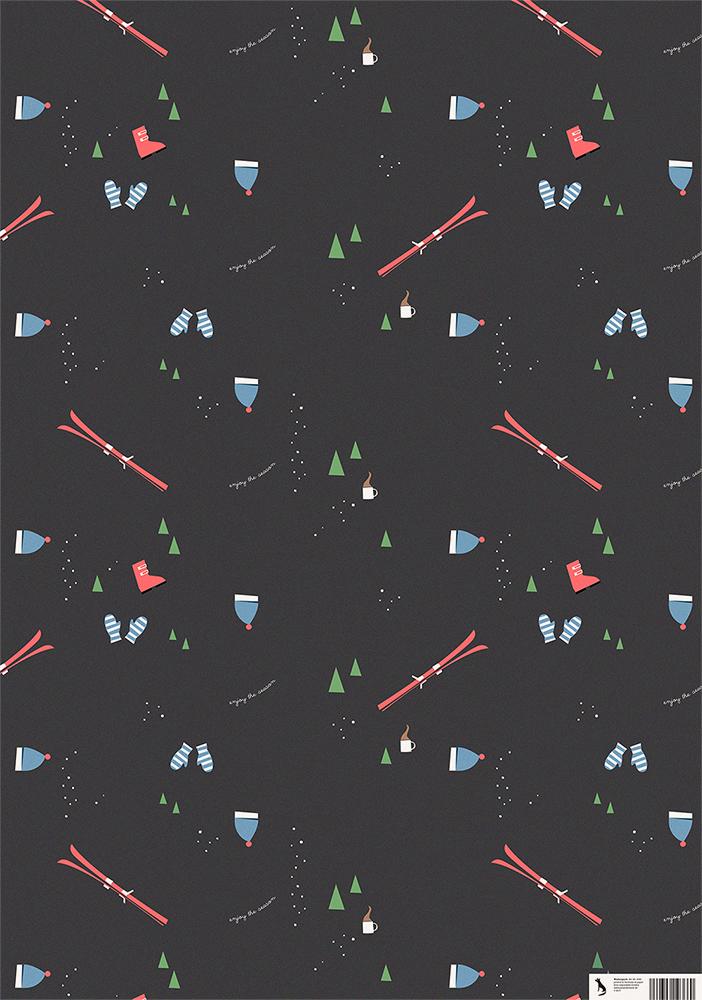 Winter Sports wrapping paper