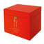 Recipe box, bright red