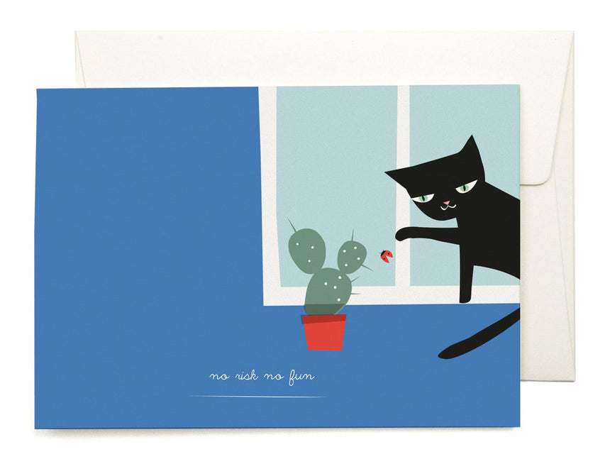 Cat in the Window greeting card