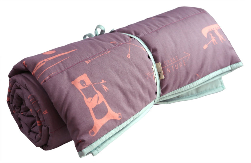 The Great Adventure bedspread, taupe, L