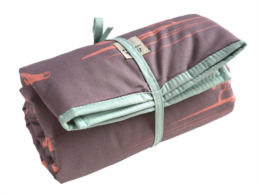 The Great Adventure baby swaddle blanket, taupe, S