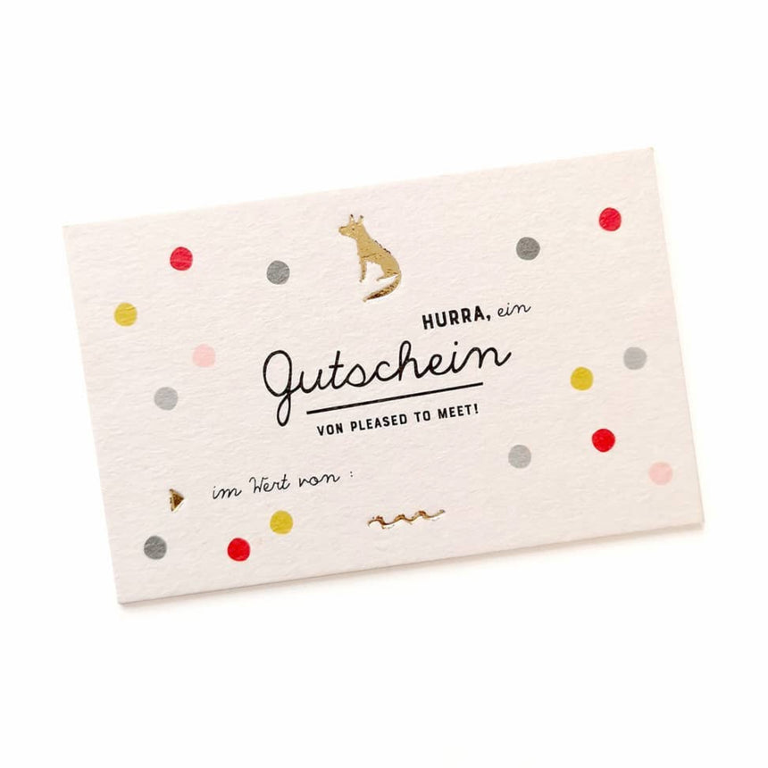 Pleased To Meet Gutschein