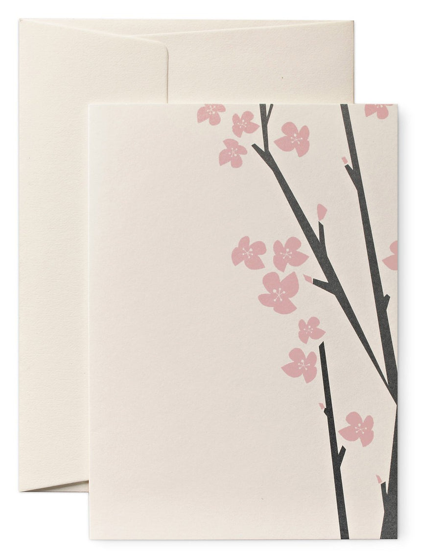 Cherry Blossom Grusskarte