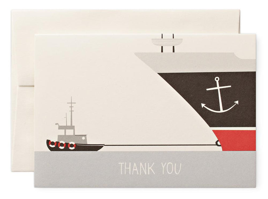 Thank You Boat greeting card