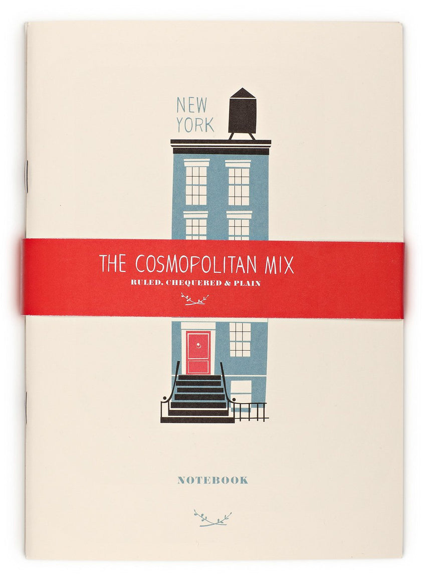 Cosmopolitan Mix, 3 notebooks A5 (Berlin, New York, Paris)