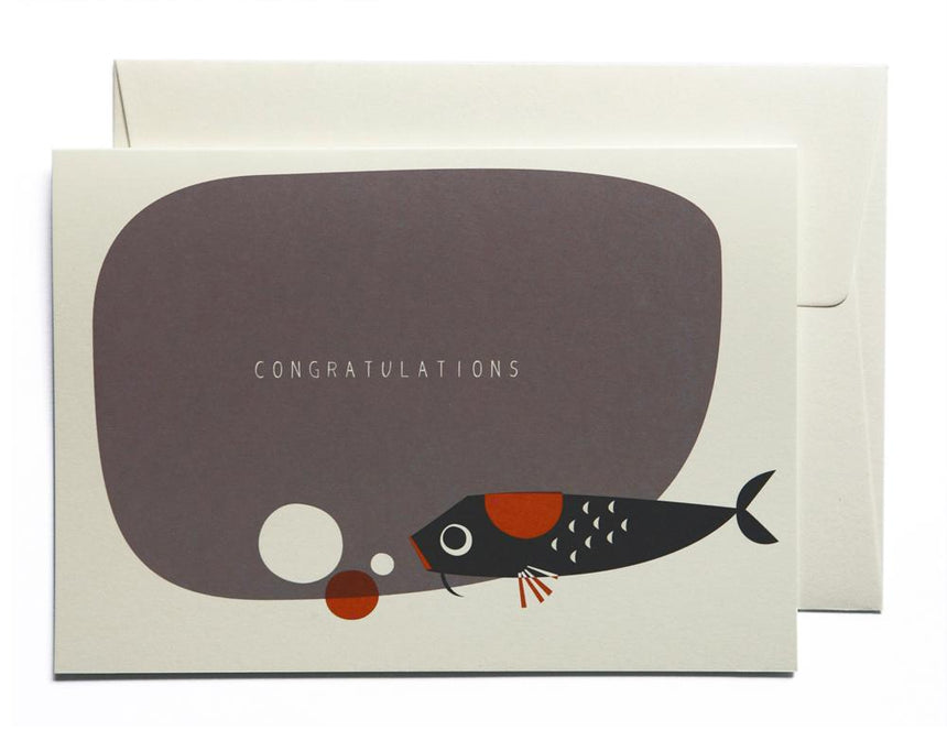 Congratulations Koi greeting card