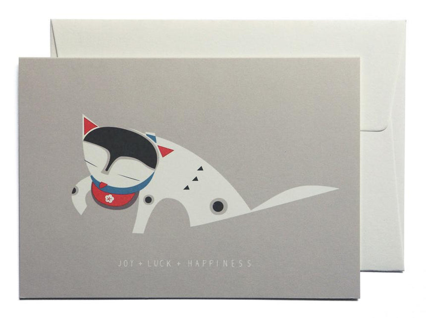 Lucky Cat greeting card