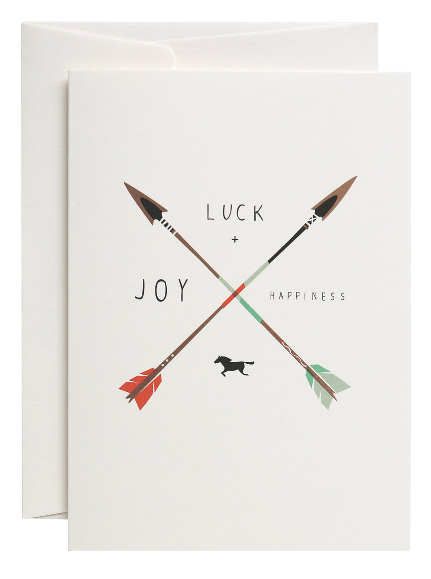 Lucky Arrows greeting card
