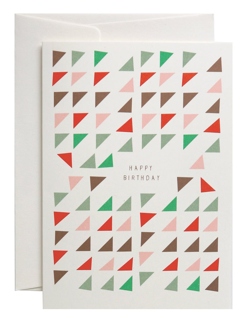 Happy Triangles greeting card