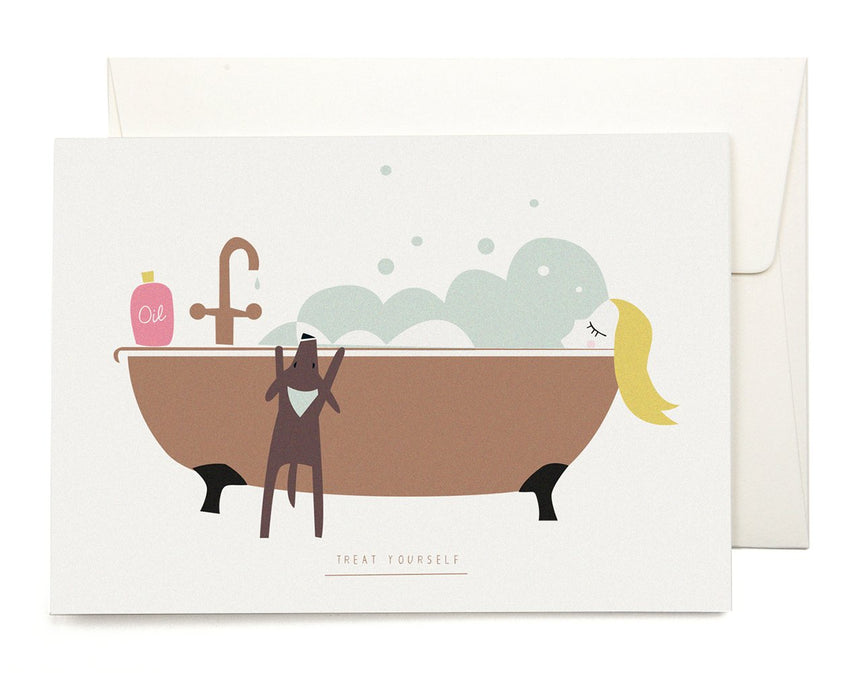 Bubble Bath greeting card