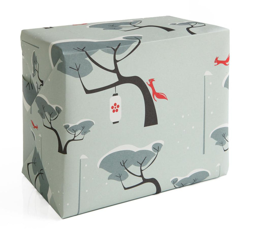 Squirrel wrapping paper