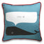 Whale pillow cover
