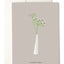 Slim White Vase Grusskarte